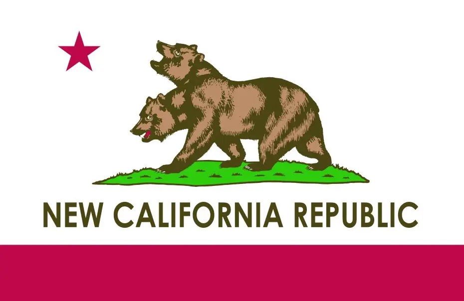 90*150cm new california republic flag