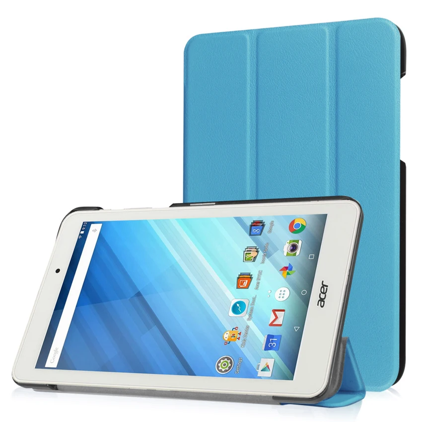 Для Acer Iconia One 8 B1 850 Tri Fold Стенд Folio кожаный чехол Кастер Смарт для один 850|smart cover|smart