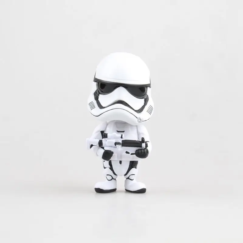 Star Wars A Милый " Звездные войны Штурмовик и Боба Фетт качающаяся голова игрушка модель автомобиля украшение в штучной упаковке фигурка кукла из ПВХ - Цвет: Star Wars A