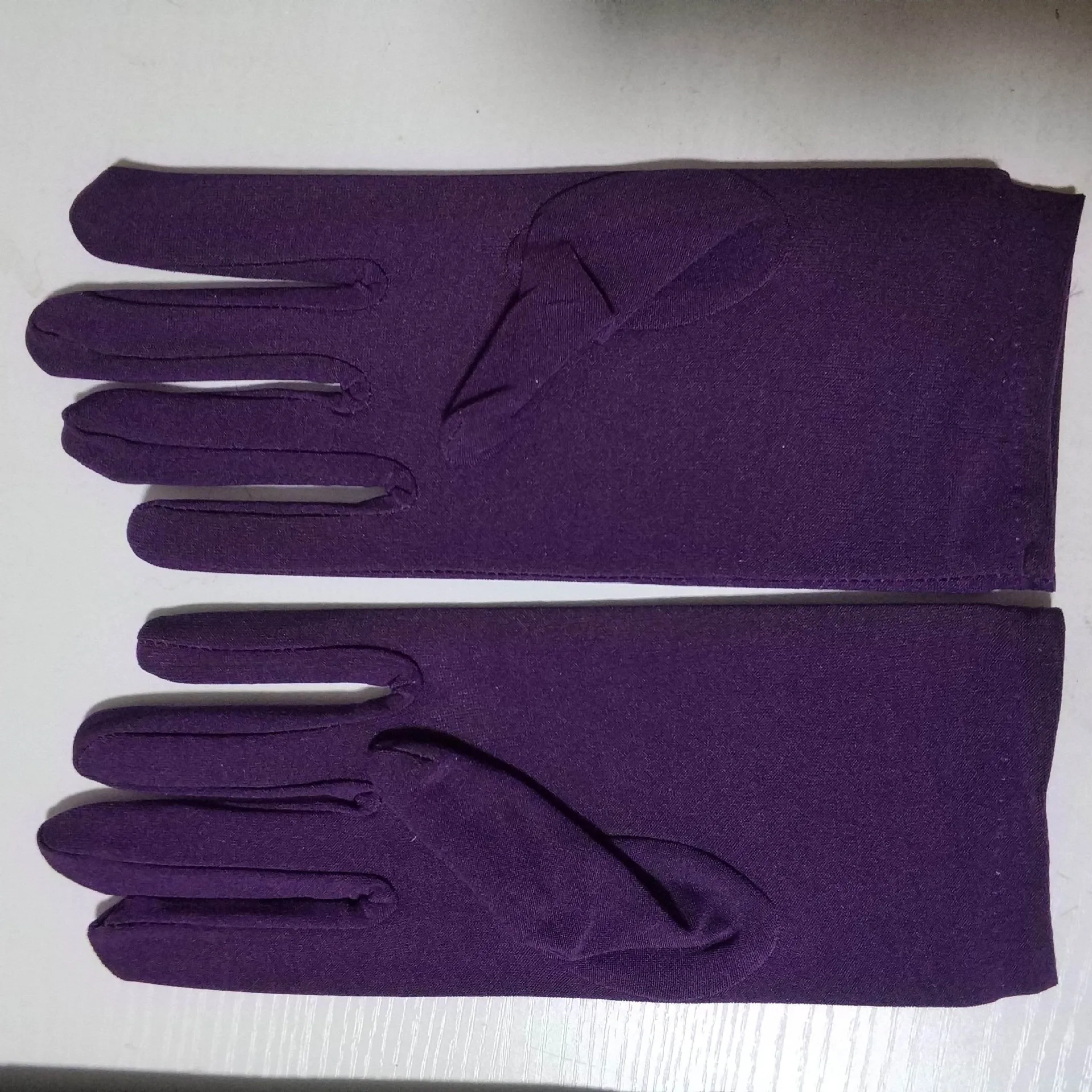 dark purple 22 см, сексуальные эластичные короткие перчатки для женщин, женские свадебные перчатки, свадебные драматические Вечерние перчатки для танцев - Цвет: dark purple