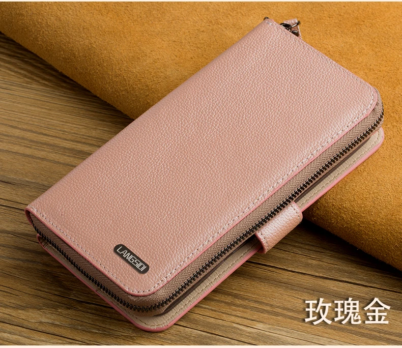 LANGSIDI многофункциональный кожаный флип-кошелек чехол для Xiaomi Mi Mix 2 redmi note 7 9T роскошные женские отделения для карт с подставкой