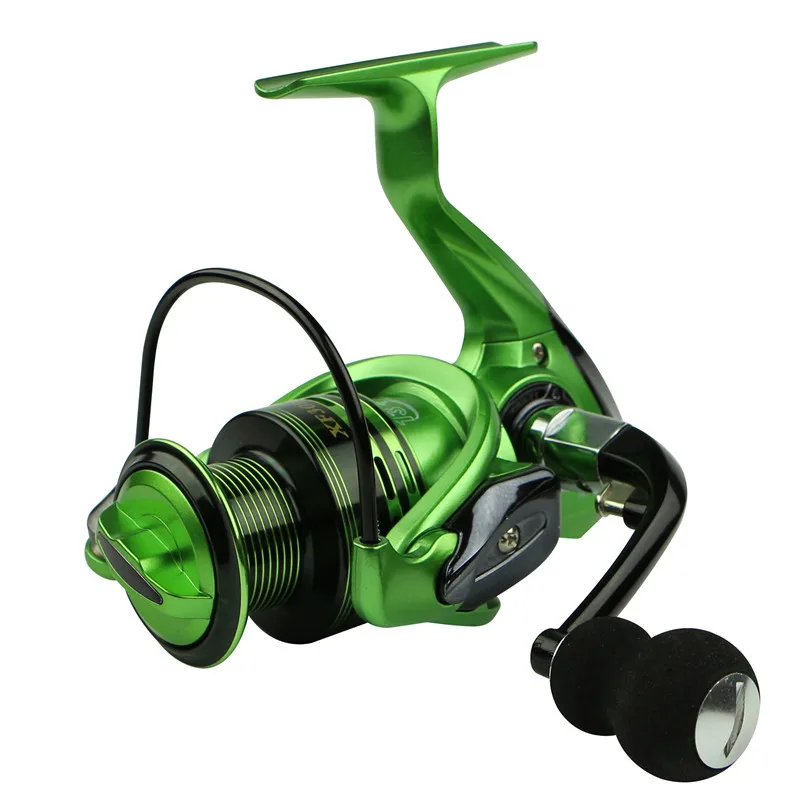 

Fishing Reels Metal Rocker Arm XF1000-7000 Series Spinning Reel EVA Handle 13+1BB Fish Line Runner