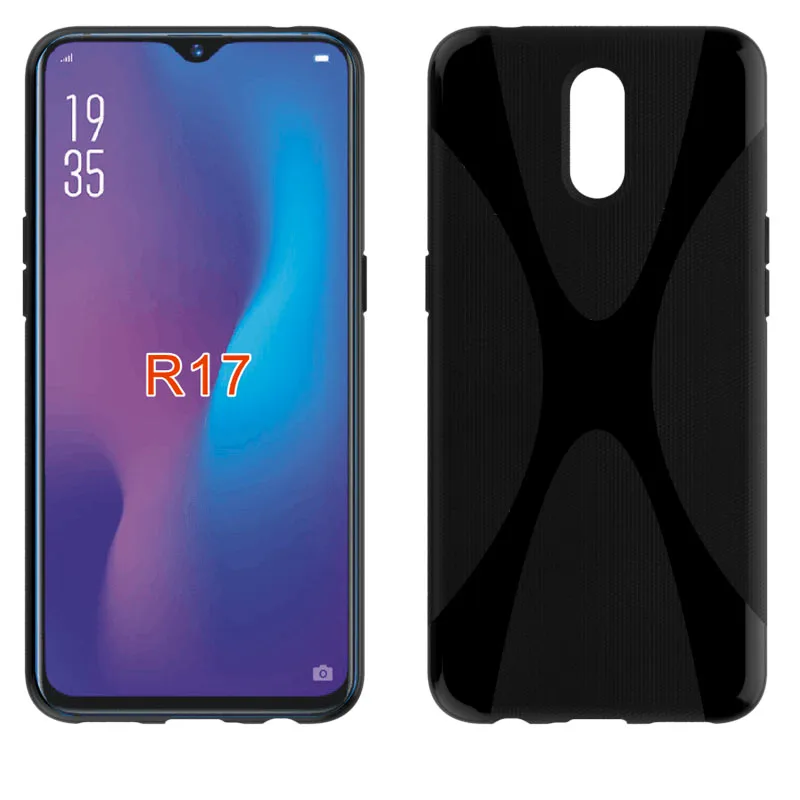 Бренд gligle роскошный X-line Мягкий ТПУ силиконовый защитный чехол для OPPO R17 |