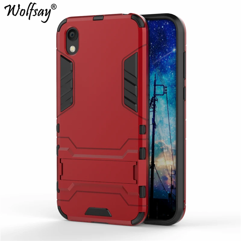 Чехол Wolfsay для Huawei Honor 8 S тонкий чехол из поликарбоната + мягкая резиновая броня