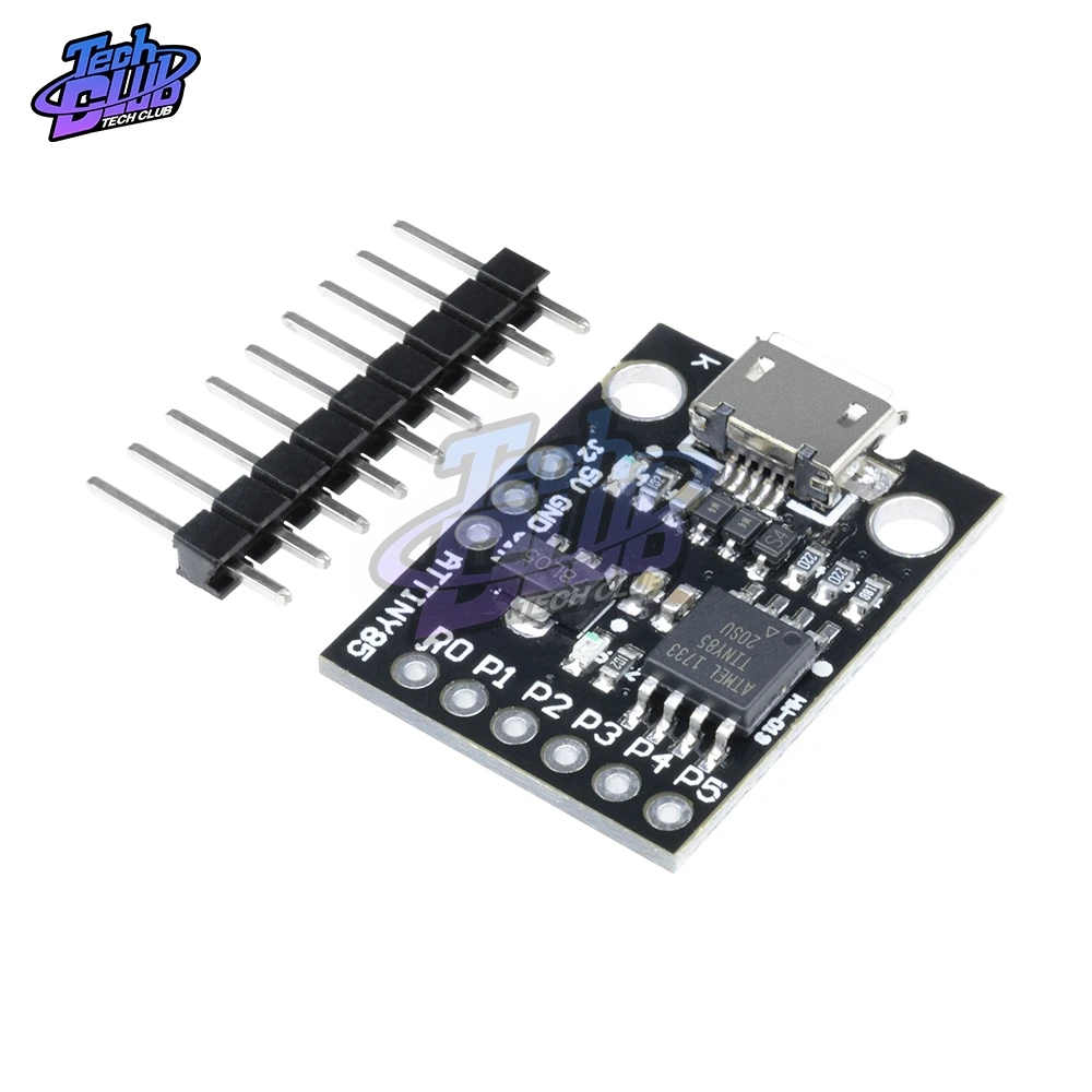 ATtiny ATtiny85 Digispark Kickstarter Micro USB Development Board Module for Arduino IIC I2C TWI SPI Low Power Microcontroller |