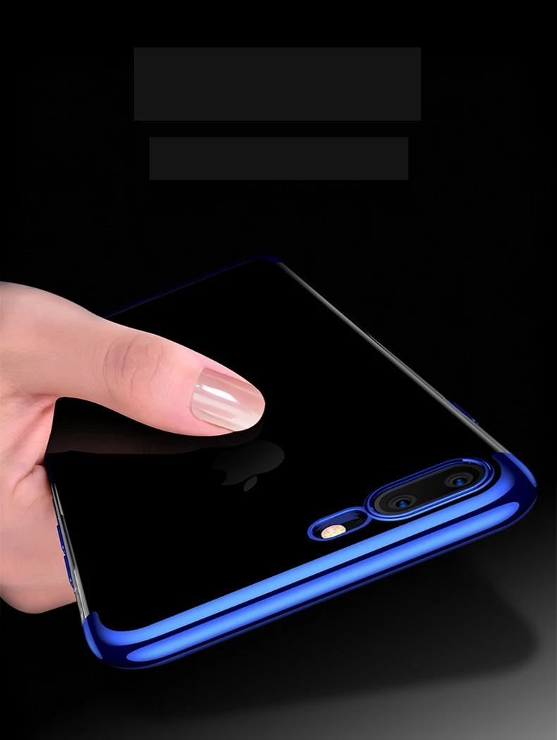 Роскошный силиконовый мягкий чехол для iPhone 6 6s 7 8 X XS max XR прозрачный Plus |
