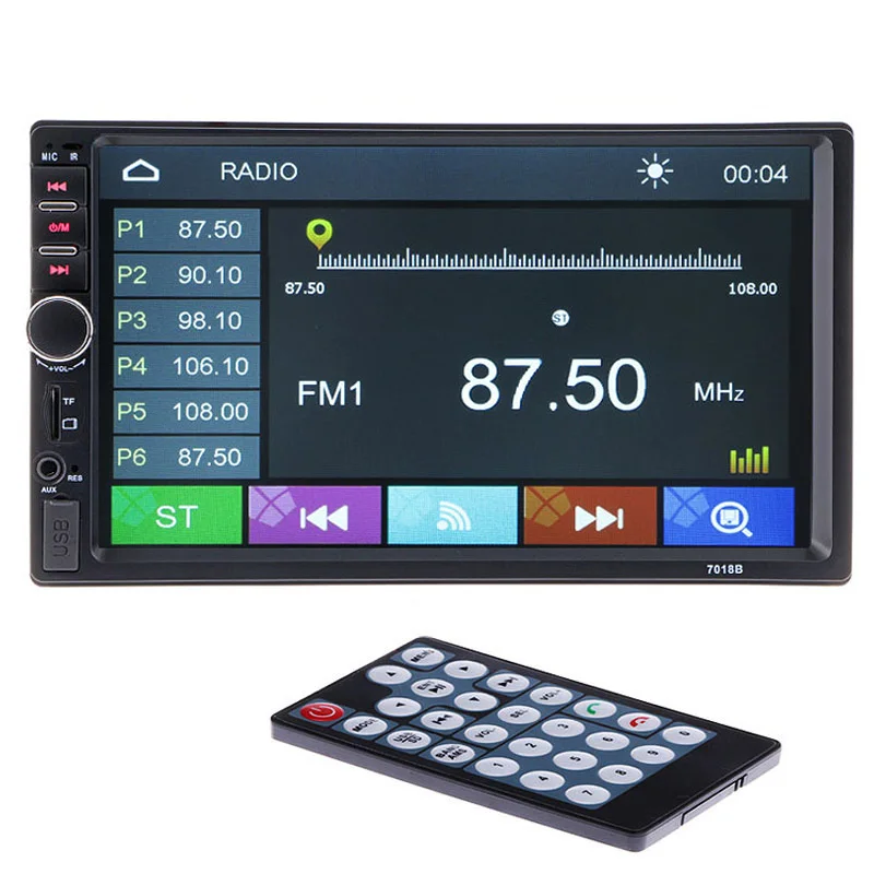 Автомобильный мультимедийный плеер 2 Din с Bluetooth стерео радио FM MP3 MP4 MP5 аудио видео