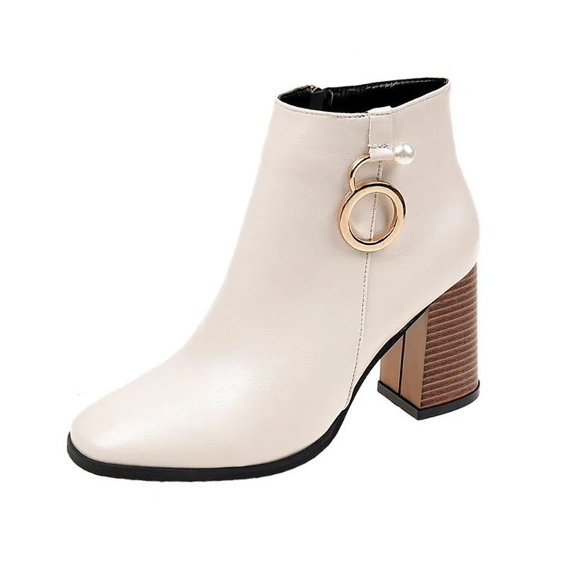 Ботильоны с круглым носком модные выразительные ботинки Челси женские на