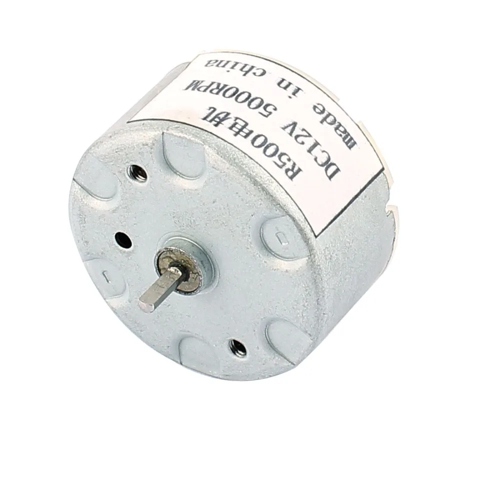 UXCELL (R) Высокое качество 1 шт. R500 DC 12V 5000RPM плоский Вал цилиндрическая микро модель
