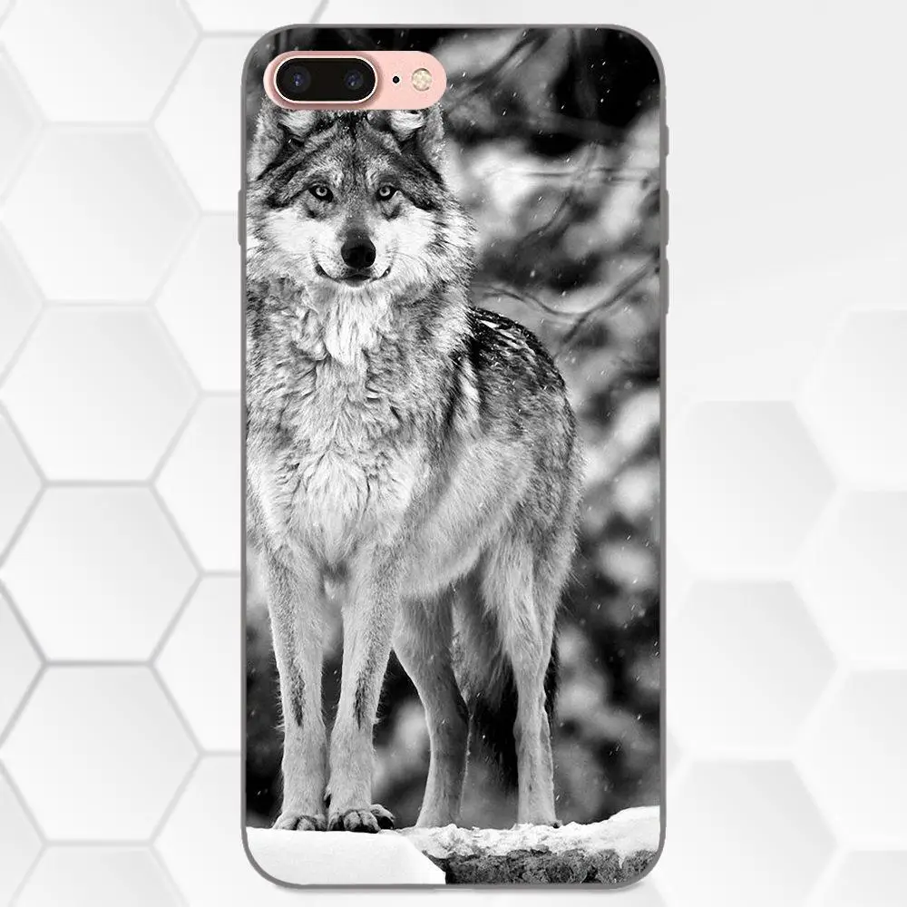 Чехол для мобильного телефона из ТПУ Huawei Y3 Y5 II Y6 Y7 Y9 nova 2 Plus 2S 3i 4 Lite Prime 2017 2018 2019 Wolf On