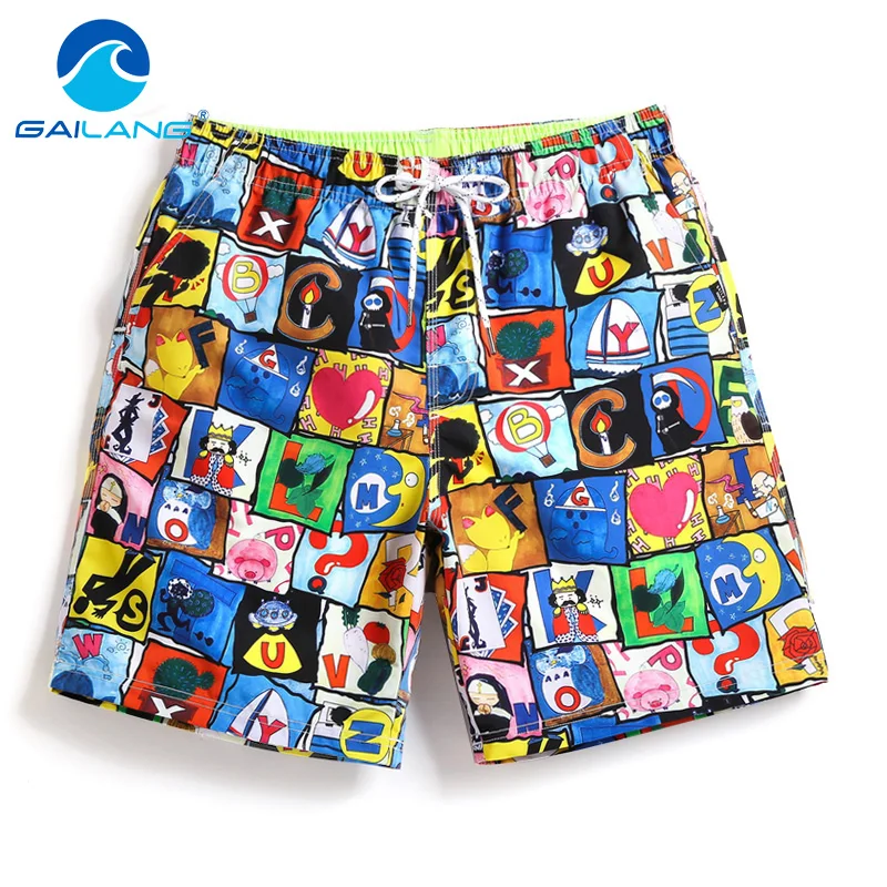 

Gailang Brand Mens Beach Shorts Quick Drying Board Shorts Trunks Casual Men Active Boxer Trunks Jogger Man Swimsuits Swimwear