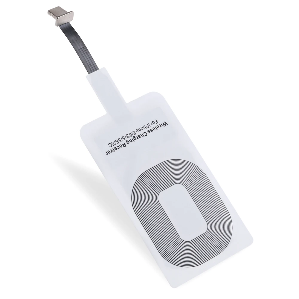 Беспроводное зарядное устройство приемник катушка для iPhone 5 5S 6 6S 6S Plus iPad Mini Smart Qi беспроводной зарядный адаптер коврик