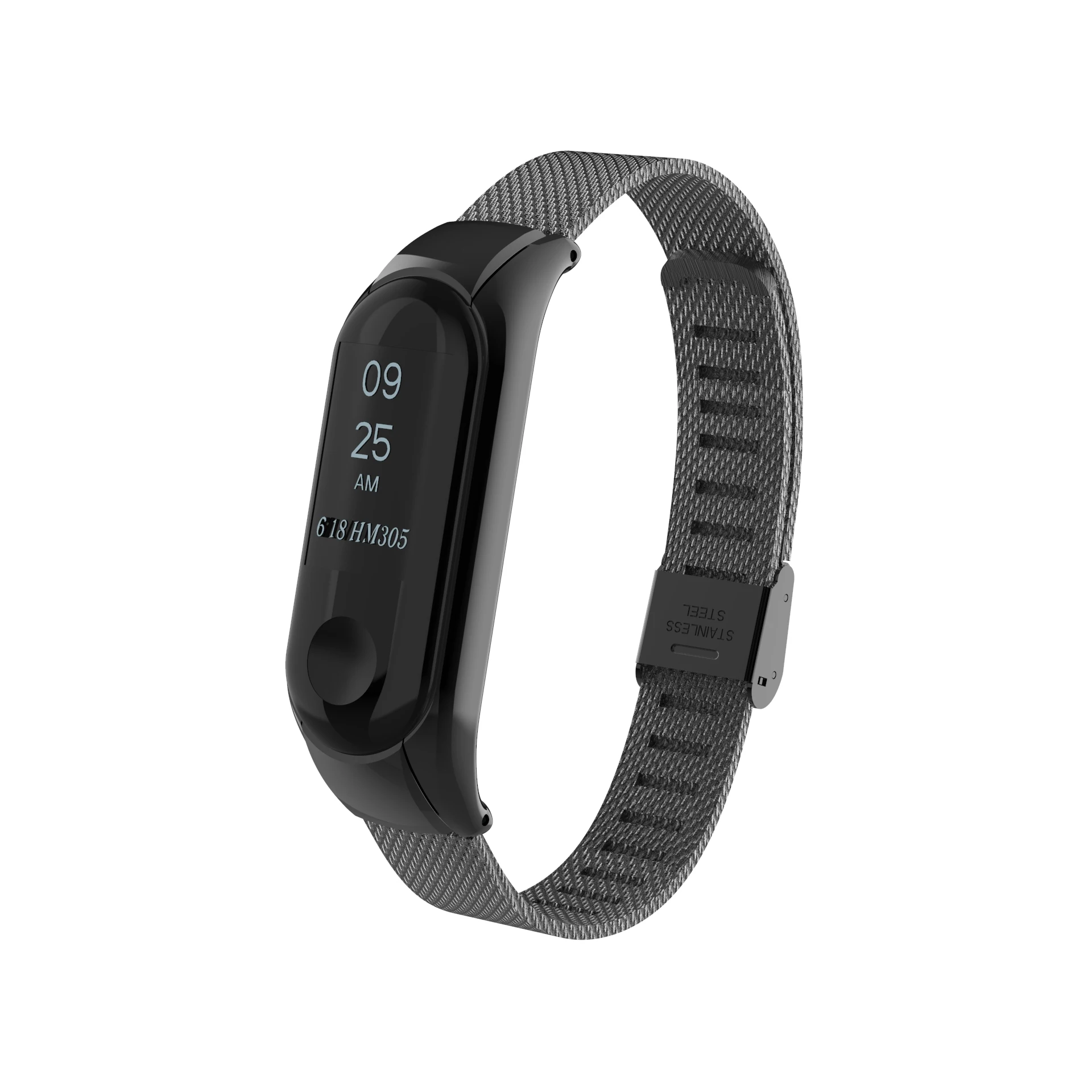 Металлический ремешок для Mi band 3 браслет из нержавеющей стали без винтов Xiaomi mi