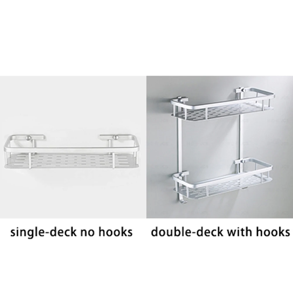 2 Layer Bathroom Shelf Shower Shampoo Soap Cosmetic Shelves Accessories Storage Organizer Rack Holder | Дом и сад