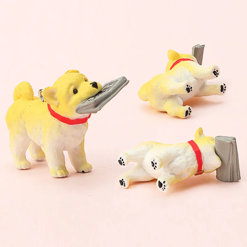 Kawaii Carttoon собака Кот свинья смолы Животные миниатюрные из полимерной фигурки