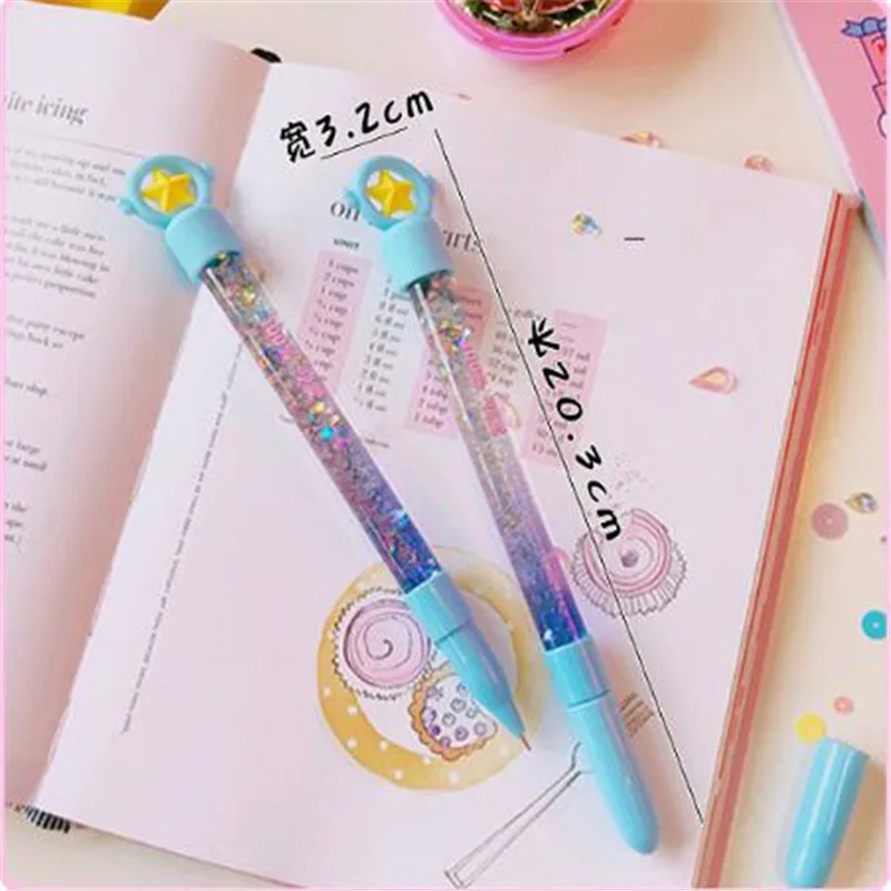 Аниме Cardcaptor Sakura Star цветная зыбучие пески шариковая ручка школьные канцелярские принадлежности A854