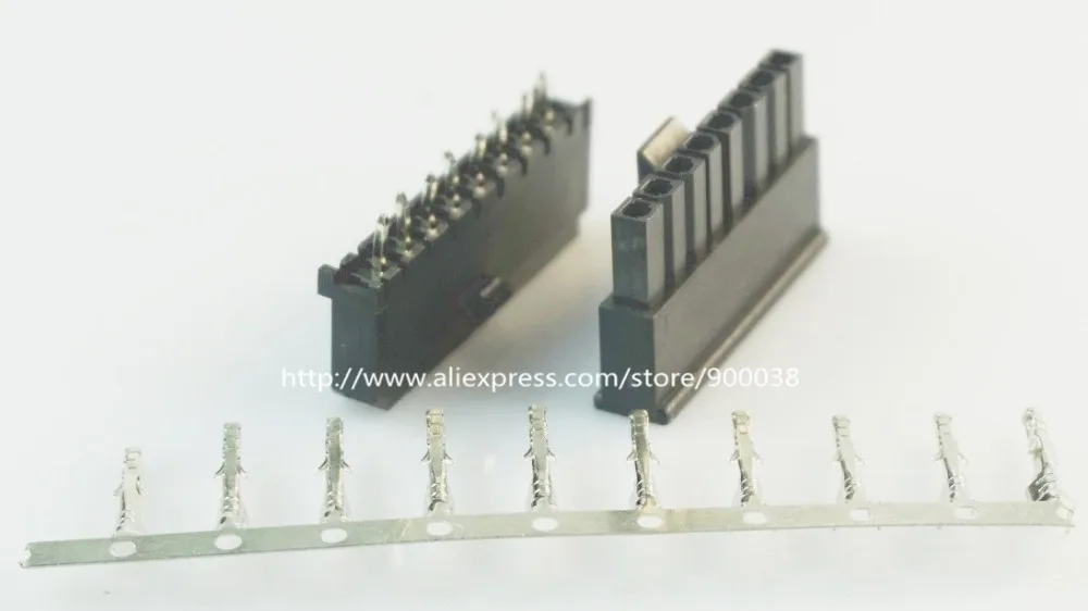 

400 sets Micro-Fit connector 3.0mm 1x8 Pin 8 P Wafer straight TH Plus Receptacle Housing and terminal wire to board connnector