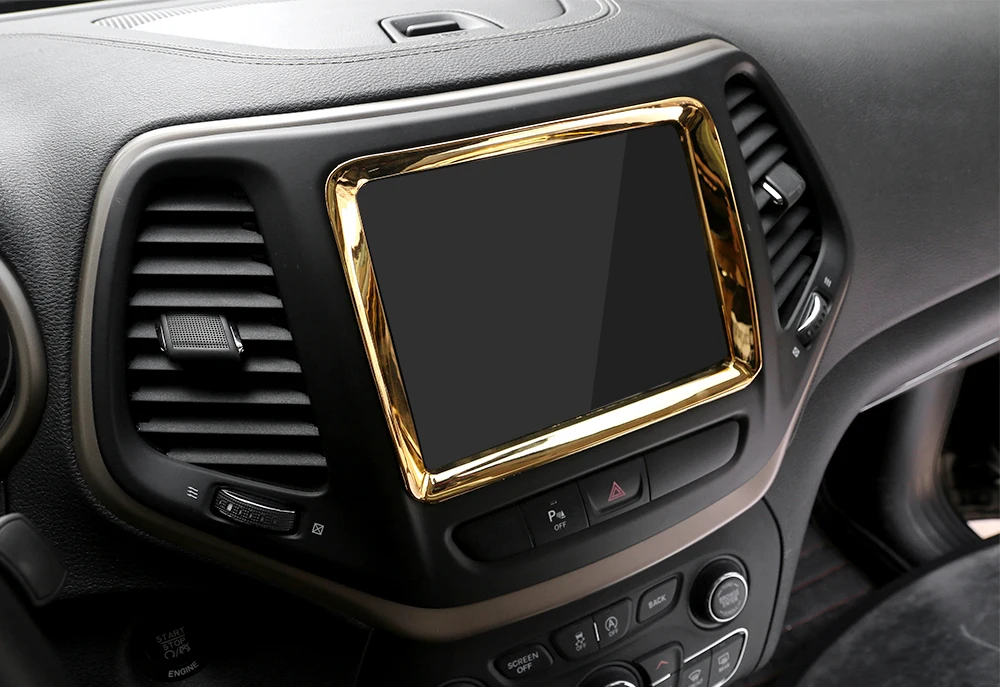 MOPAI ABS Автомобильная навигационная панель GPS декоративная рамка наклейки для Jeep Cherokee Up интерьерные аксессуары для стайлинга автомобилей