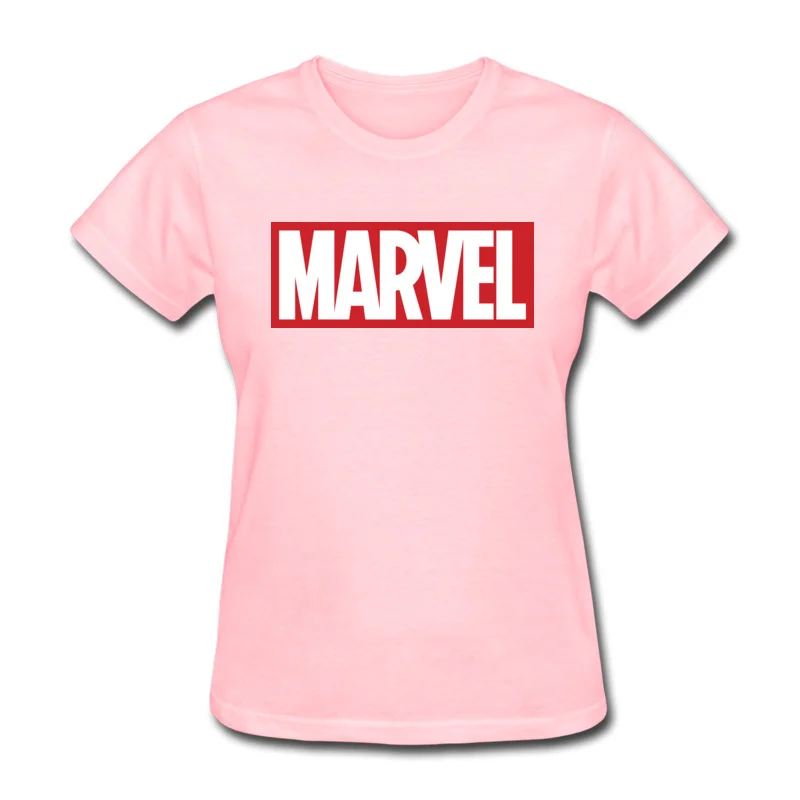 Высокое качество, женская футболка, Marvel EndGame, Модные Новые Топы, футболка, Мстители, неограниченная война, супер герой, крутая женская футболка, хлопок - Цвет: Розовый
