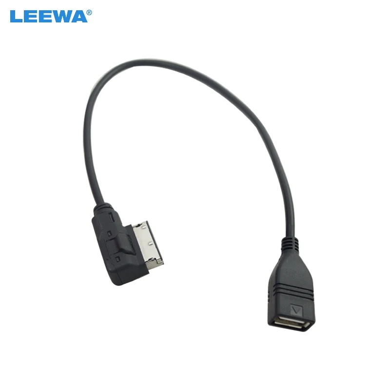 Автомобильный аудио музыкальный интерфейс LEEWA AMI/MDI/MMI к USB-кабелю адаптера для