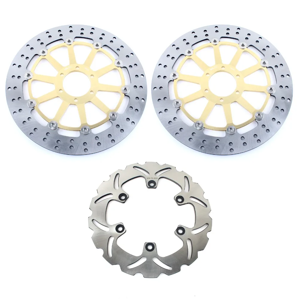 BIKINGBOY круглые волнистые золотые черные передние задние тормозные диски Диски
