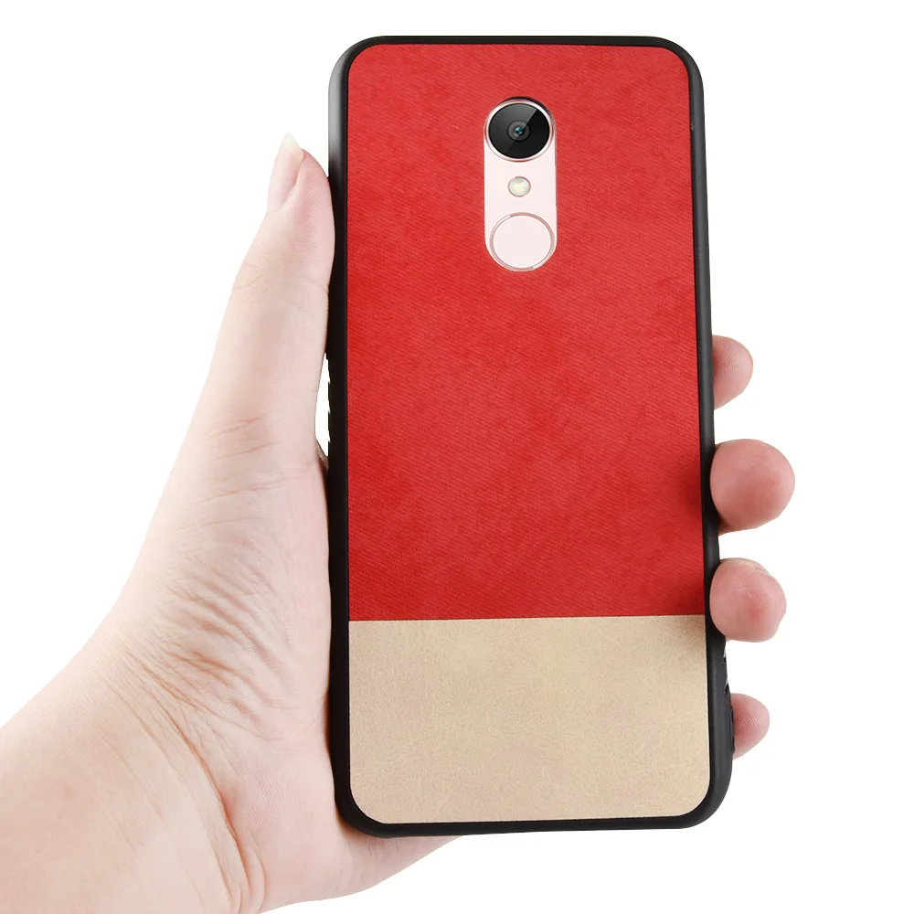 Роскошный холщовый чехол из искусственной кожи для Xiaomi Redmi 5 в стиле ретро деловой