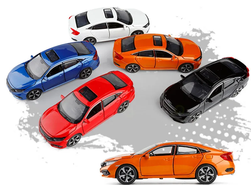 1/32 Новинка Honda Civic Модель игрушечных автомобилей Литье под давлением Металлический Литой светильник звуковые автомобильные игрушки для детей