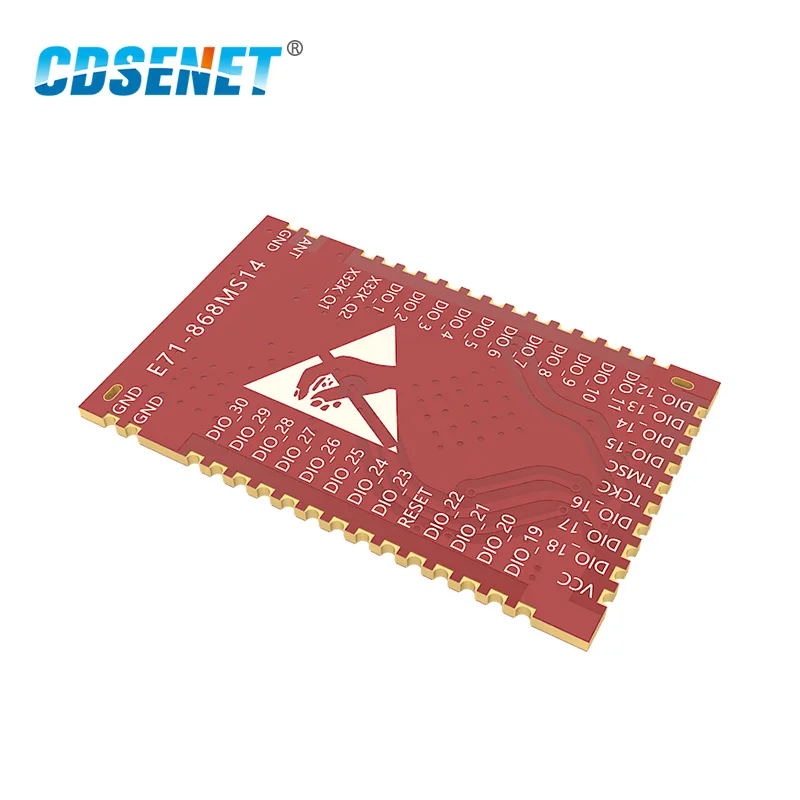 

CC1310 868MHz 14dBm rf Module CDSENET E70-868T14S iot 100mW Transceiver SMD UART rf Transmitter Receiver 868 MHz SOC Module