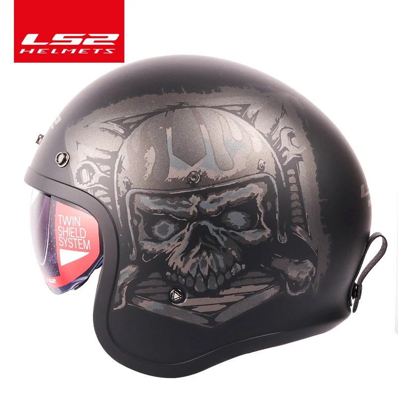Capacete LS2 Spitfire Винтаж moto rcycle шлем ls2 of599 каски 3/4 открытым уход за кожей лица ретро