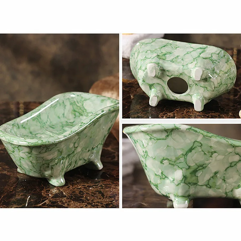 Европейский стиль мраморная керамическая мыльница отель ванная комната