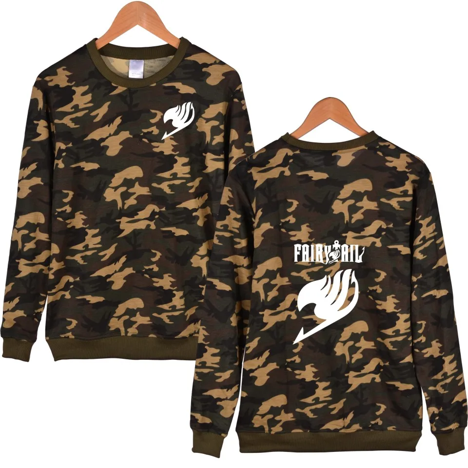 

Fairy Tail Cartoon Camouflage Winter Hoodies Men Casual Classic Japanese Anime Sweatshirt Men Hoodie Autumn Fashion 4XL Clothes