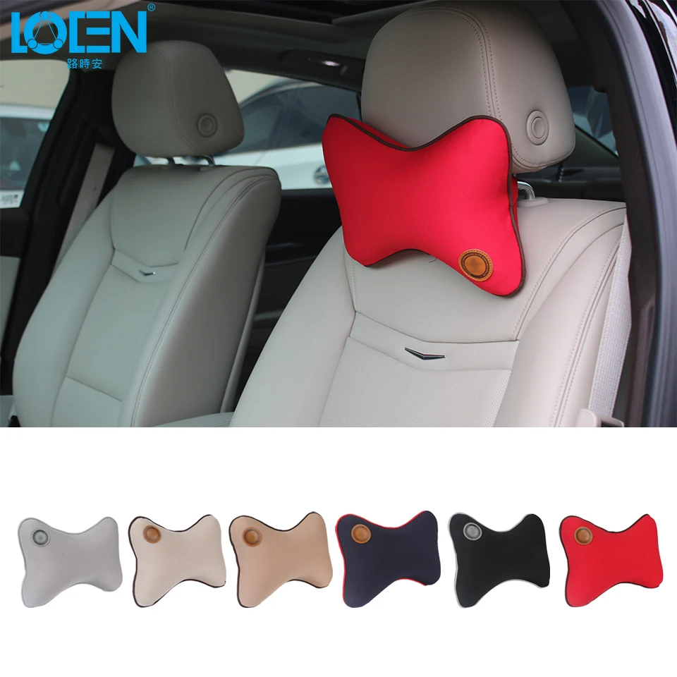 1 шт. универсальные подушки для подголовника автомобиля с памятью из хлопка в