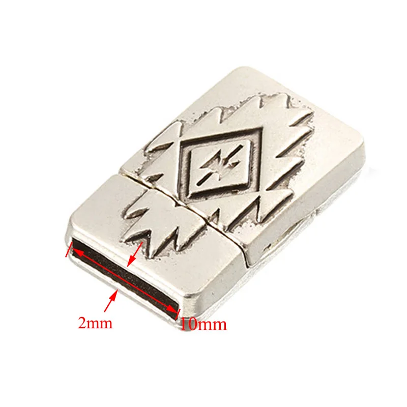 5 шт. магнитные застежки для браслетов из кожи под античную бронзу 10 х2 мм|magnetic