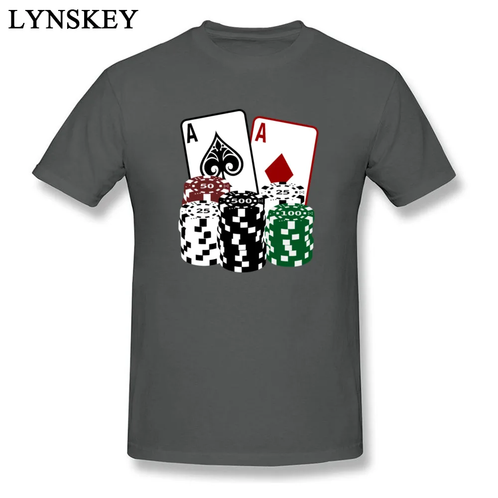 Футболка мужская хлопковая с принтом игральных карт и чипов|designer tshirt|cotton tshirtmen