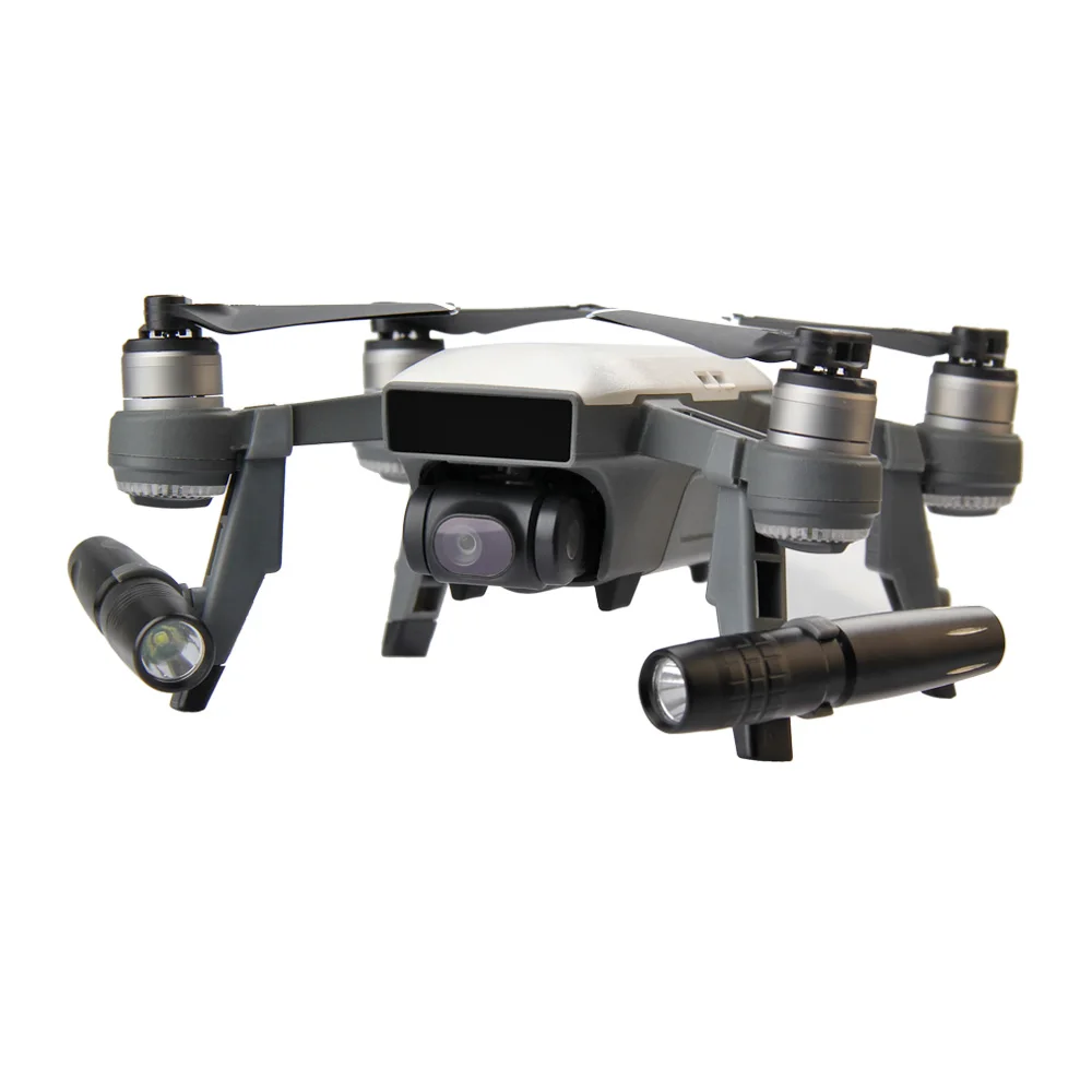 DJI Spark Расширенная посадочная Шестерня удлинительные ножки держатель скелеты с светодиодная фара набор аксессуаров
