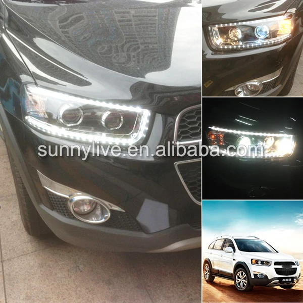 Для CHEVROLET Captiva светодиодный головной свет черный Корпус 2011 2015 года|housing camera|housing