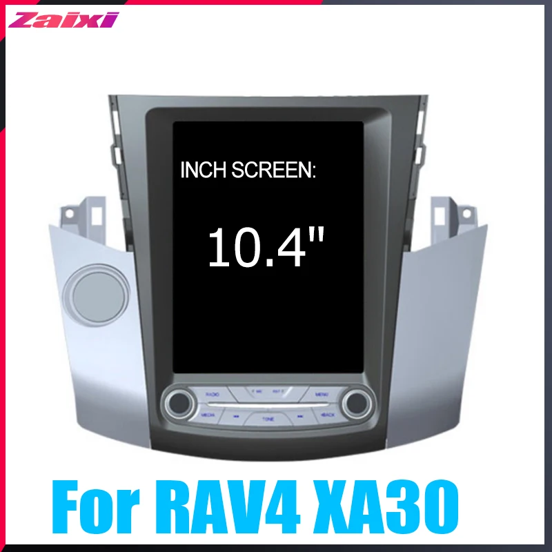 ZaiXi 10,4 Tesla Тип Android для Toyota RAV4 XA30 2006~ 2012 автомобильный Android dvd-плеер навигация gps радио мультимедийная система