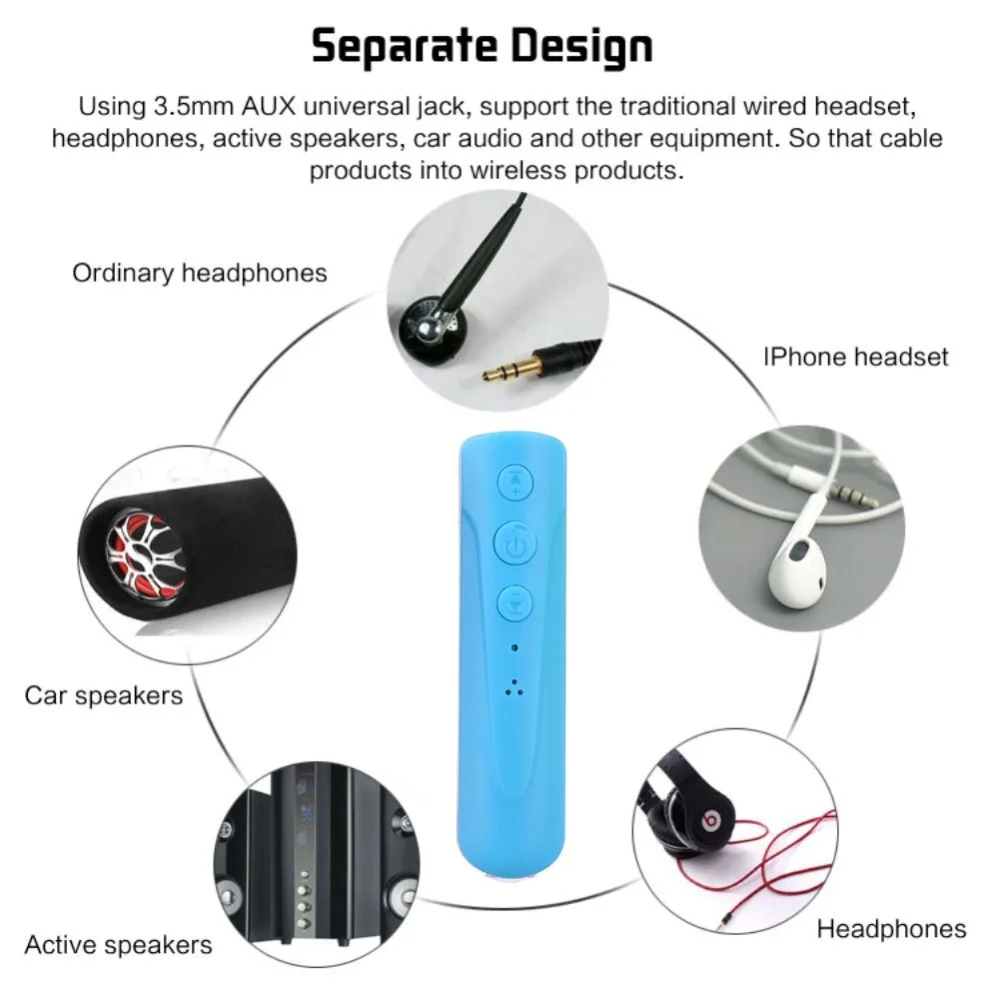 Новый беспроводной Bluetooth приемник автомобильный Handfree 3 5 мм потоковый A2DP авто AUX