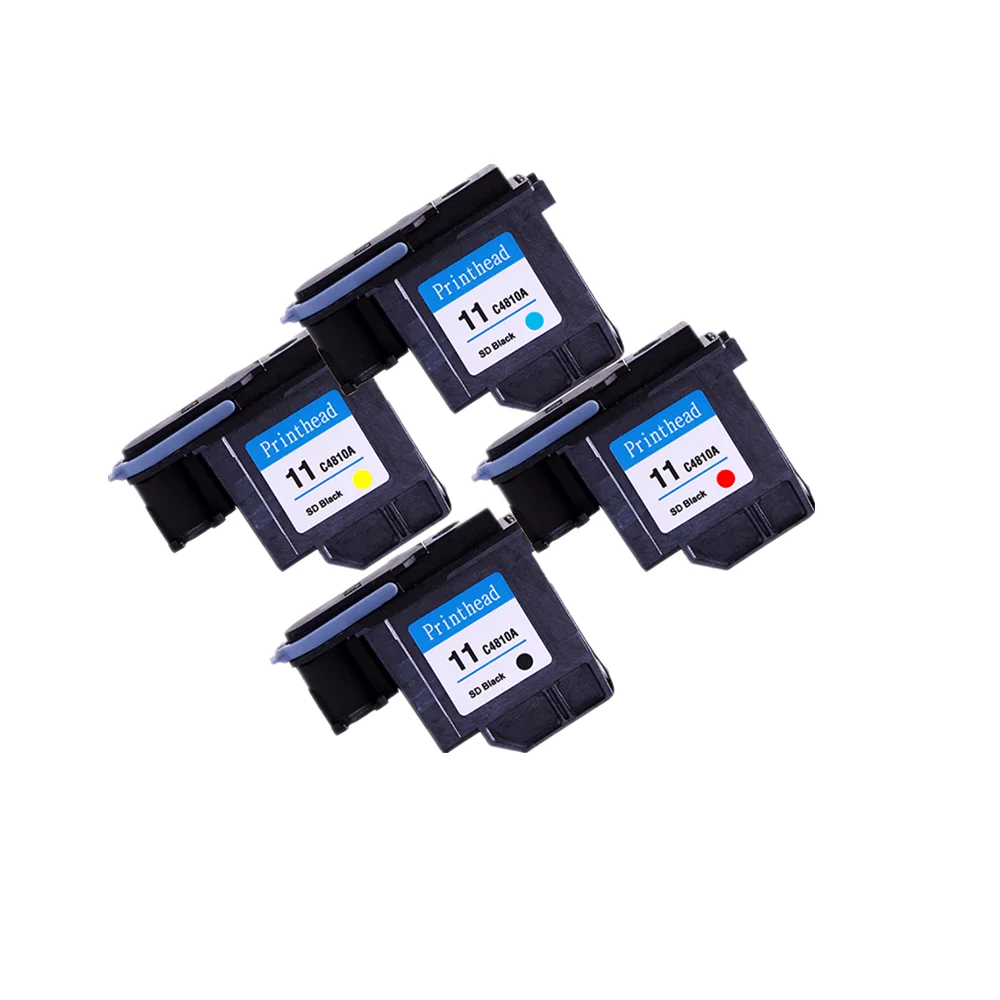 Восстановленная печатающая головка 4PK для HP 11 C4810A C4811A C4812A DesignJet 100 110 111 120 120nr 500 500ps