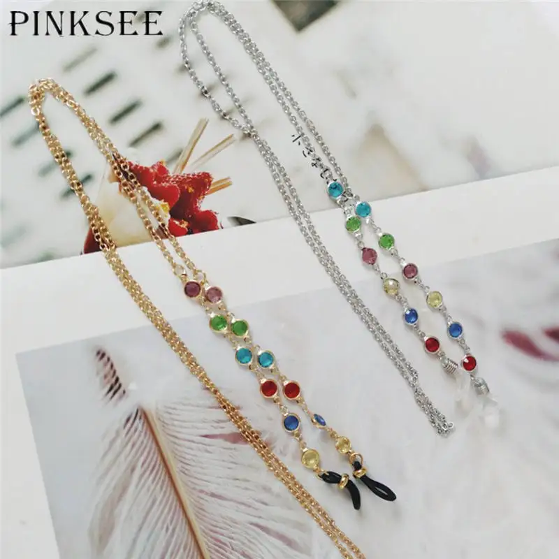PINKSEE цветные бусины очки Снежная цепочка для чтения очков ремешок держатель