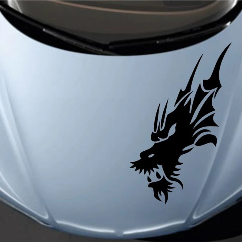 

Car Religious Dragon Headlight decal Vinyl Hood stickers Front Stickers Art Painting Vinyl Decor Decals