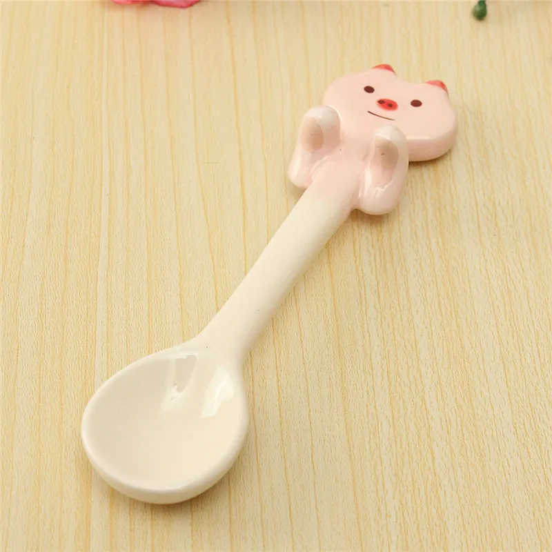 KCASA 1 шт. керамическая подвесная ложка для кофе столовая посуда с милыми