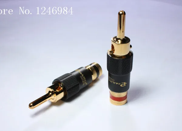 [SA]PAILICCS original Budweiser PS-109 gold-plated banana plugs PS109 Broadway lockable speaker cord--10pcs/lot |