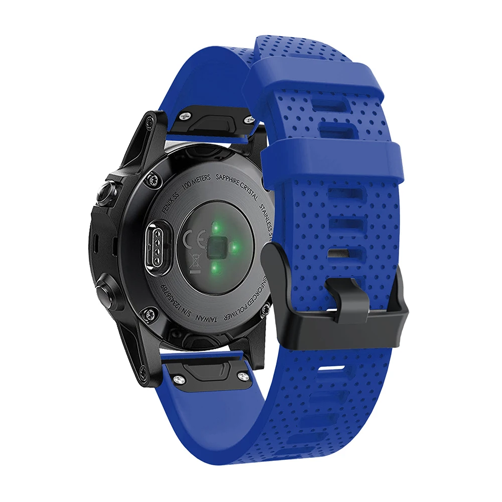 Ремешок для наручных часов Garmin Fenix 6S/5S/5S Plus 20 мм мягкий силиконовый ремешок