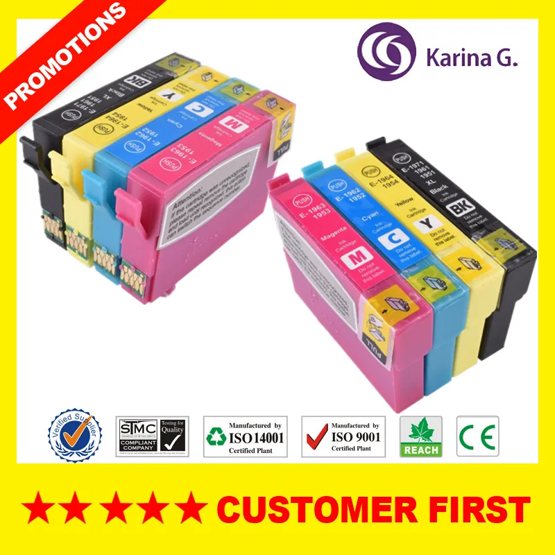 Совместимый для T1971 T1961 T1951 картридж для Epson XP-101 XP-201 XP-211 XP-401 XP-204 XP-104 XP-214 XP-411 XP-WF-2532 и т. д