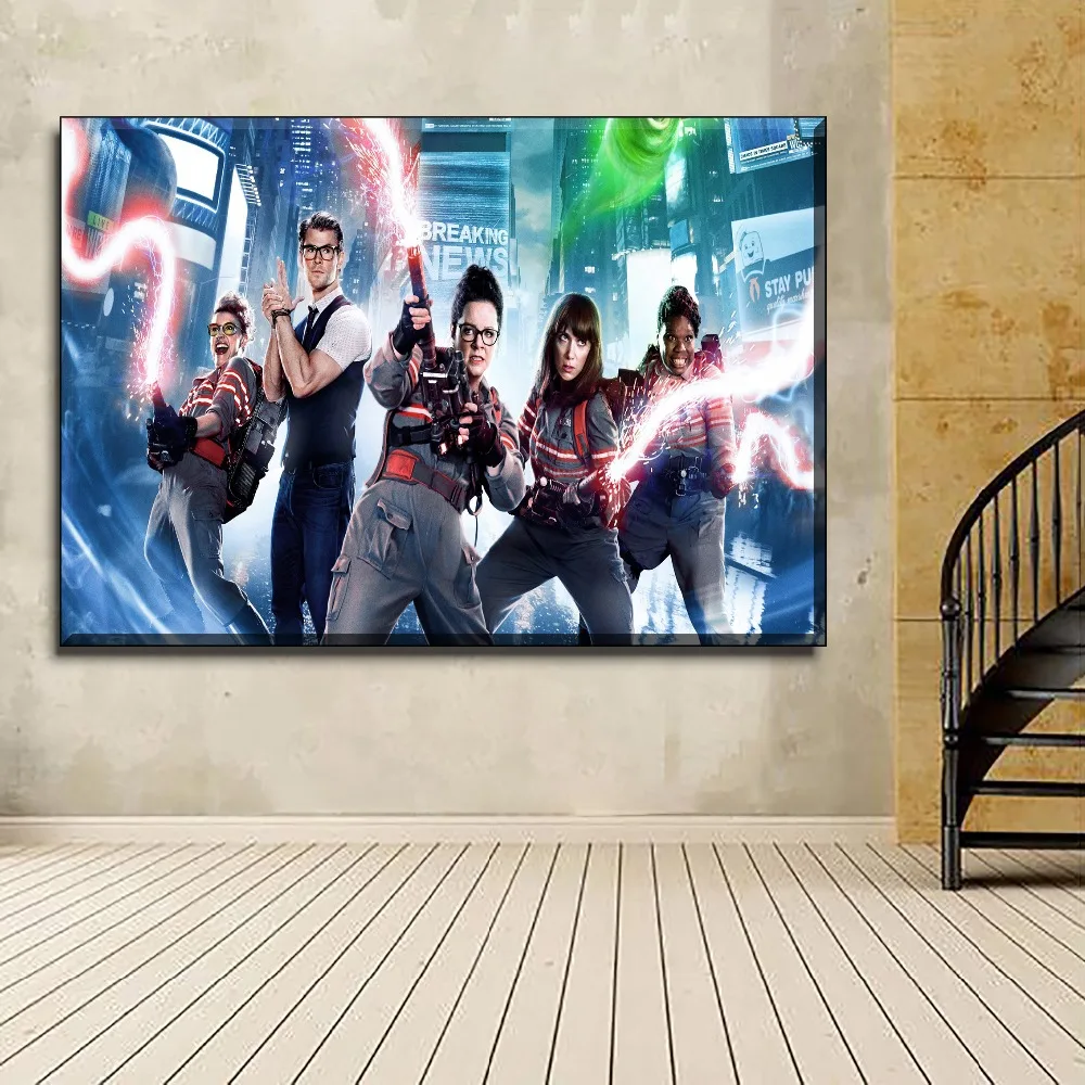 Новые 4 шт. модульная арт Стиль фильмов Ghostbusters топовых печатные картины холст