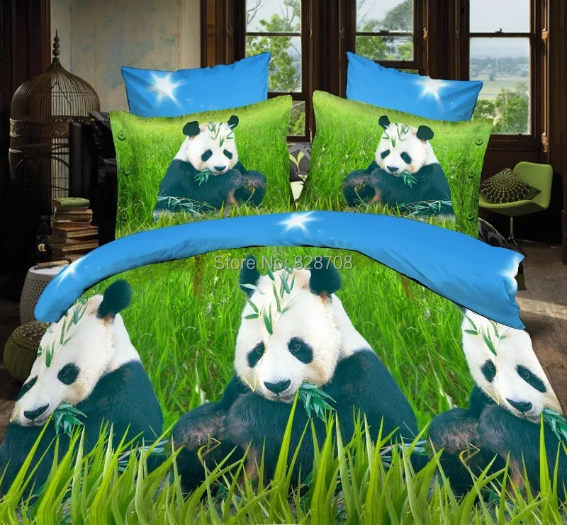 Free shipping Fashion classic brand 3D Bedding 4pcs pure cotton satin bedding set /comforter set/ duvet cover bed sheet C66 |