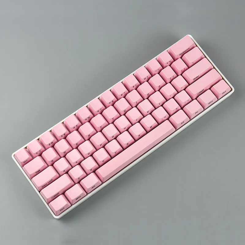 Бесплатная доставка боковая печать 60 OEM профиль толстые pbt брелки смешанные цвета