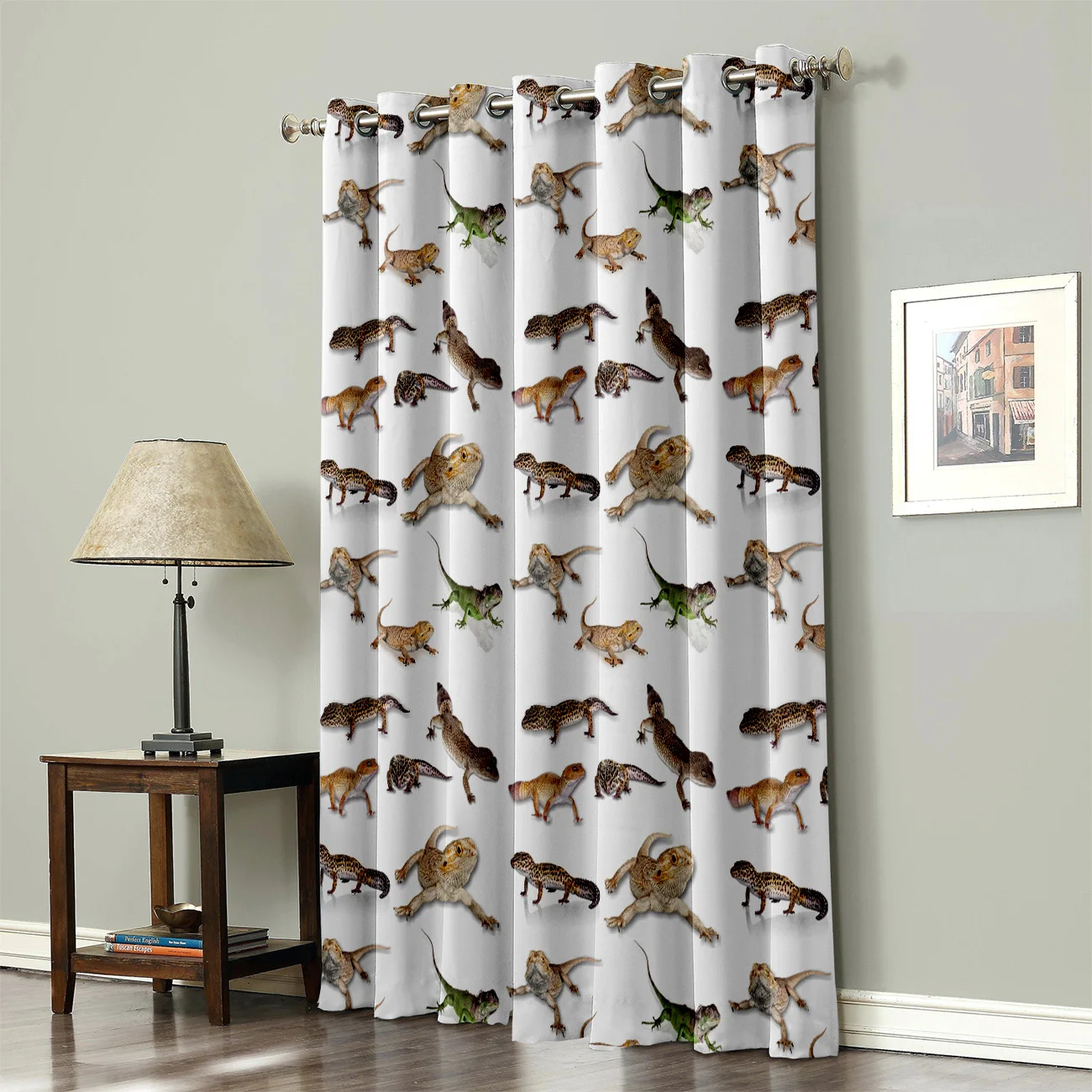 Шторы для окон в виде ящерицы темные занавески гостиной спальни уличные