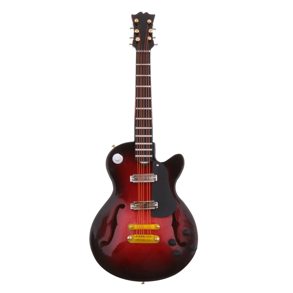 Guitar MagiDeal 1/6 масштаб миниатюрная медная арфа модель миниатюрный музыкальный инструмент для экшн-фигурок куклы кукольный домик домашний офис Декор - Цвет: Guitar